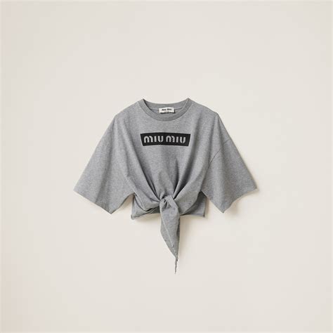 miu miu forever t shirt|miumiu t-shirts grey.